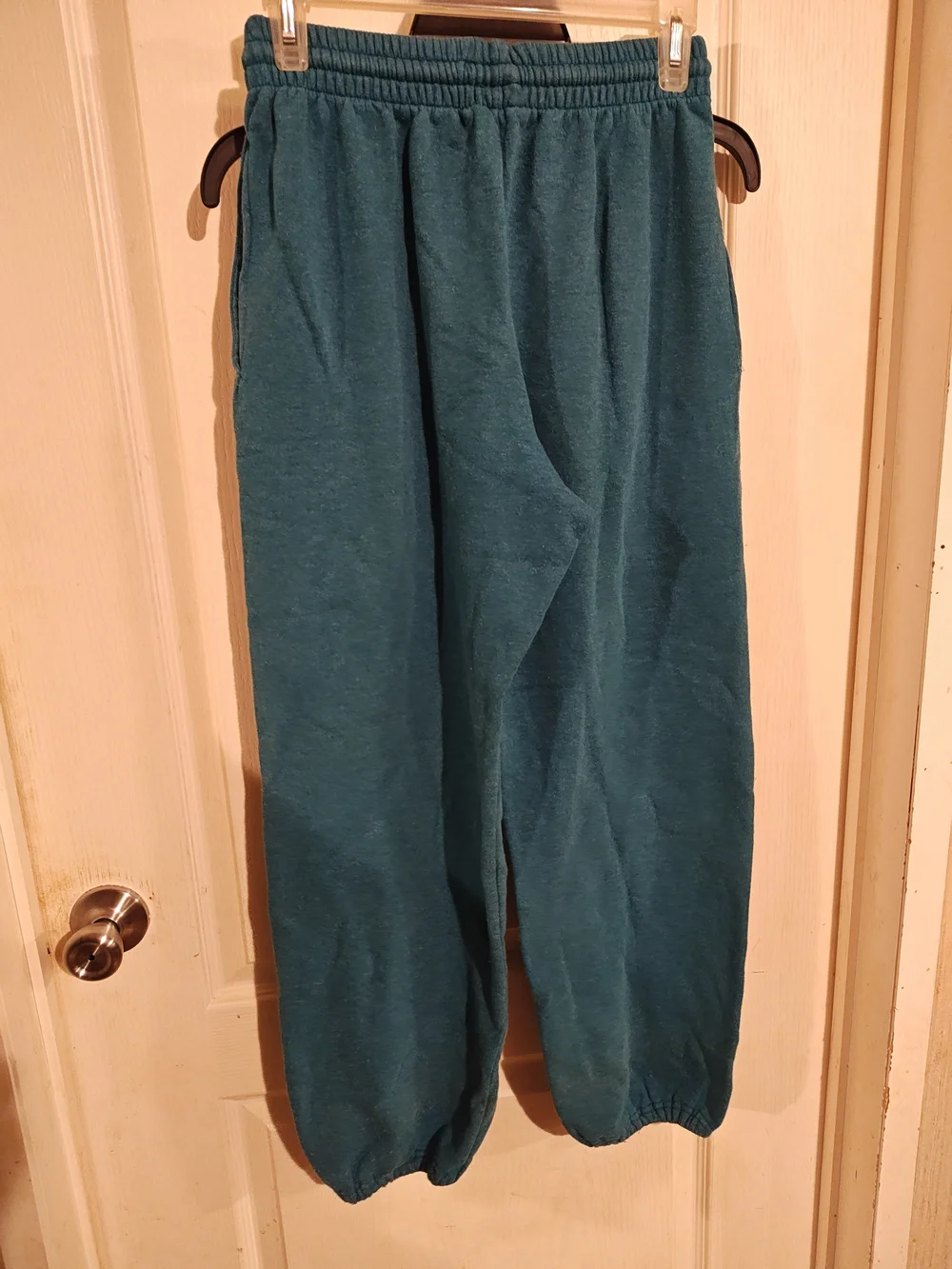 Fruit of the Loom Teal Kids Sweatpants - Elastic Waist & Cuffed Ankles